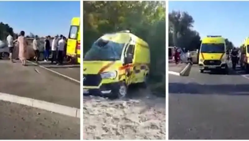 В Жамбылской области в ДТП со "скорой" водителю оторвало руку