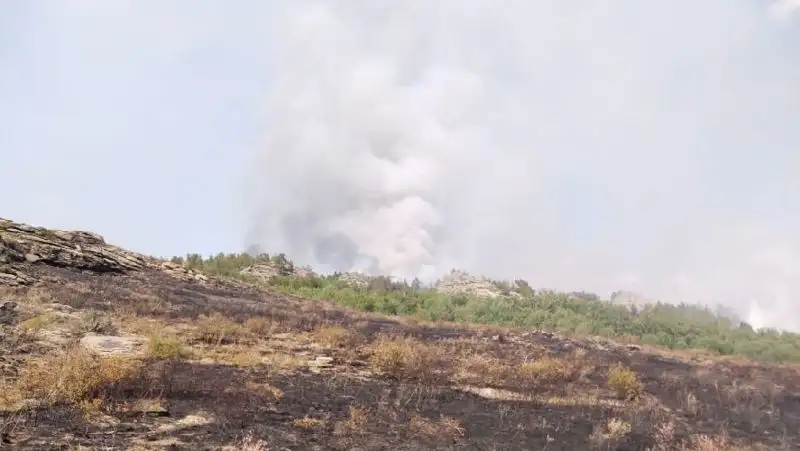 Грозовой разряд поджег лес и горы в ВКО