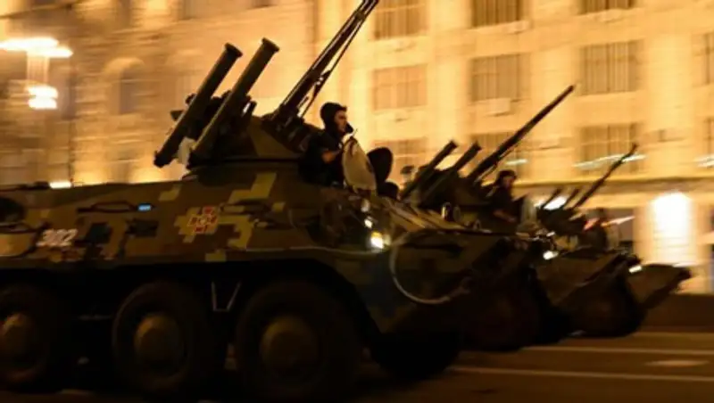 В Киеве прошла репетиция военного парада