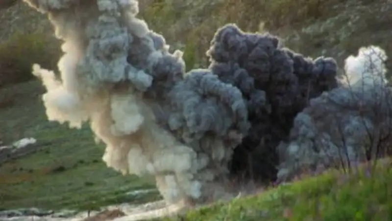 Отарда&#1171;ы &#1241;скери полигонда жатты&#1171;у кезінде жарылыс болды