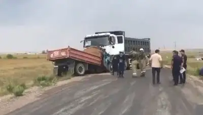 самосвал и грузовик, фото - Новости Zakon.kz от 01.08.2022 19:18