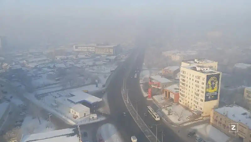 смог и туман, фото - Новости Zakon.kz от 09.02.2022 11:07