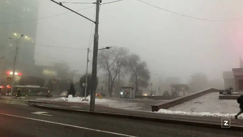 туман, фото - Новости Zakon.kz от 08.02.2022 09:15