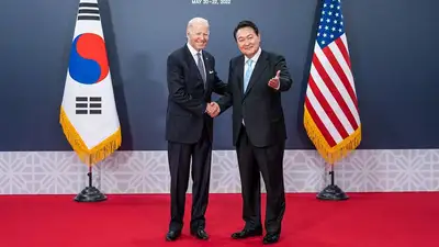 президенты США и Южной Кореи, фото - Новости Zakon.kz от 27.04.2023 15:44
