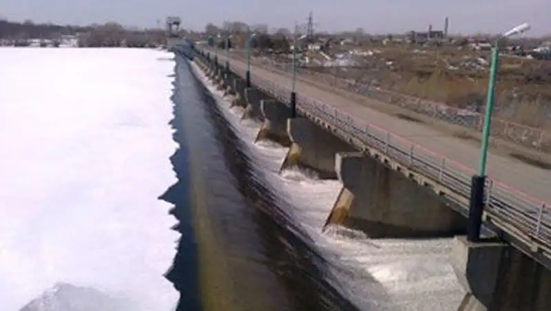 В СКО сохраняется опасность разлива реки Есиль и подтоплений