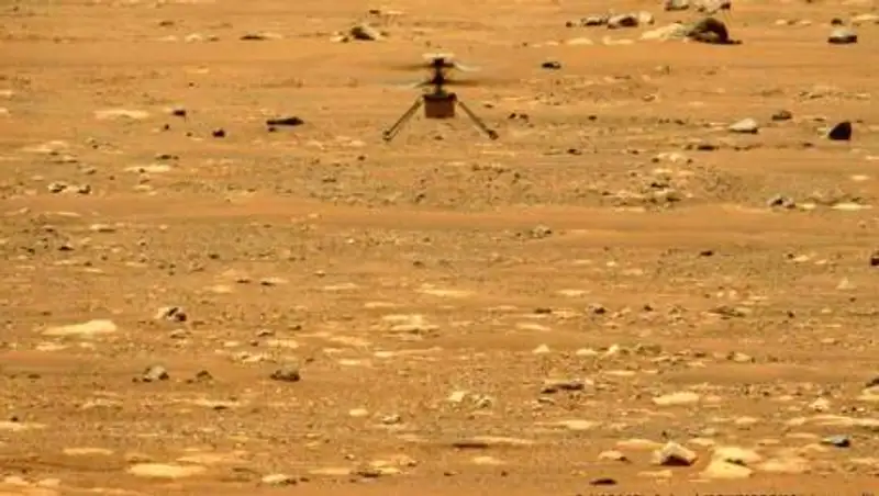 Вертолет Ingenuity во время полета на Марсе развил рекордную скорость