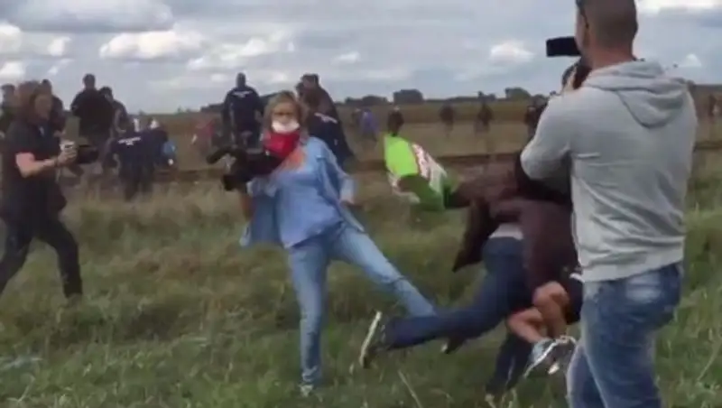 Беженец, которого сбила с ног венгерский оператор, получил работу