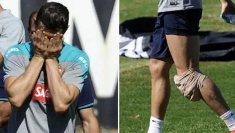 Криштиану Роналду получил травму на тренировке сборной Португалии