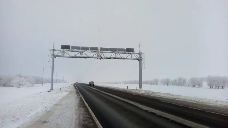 Движение закрыто на трассах республиканского значения в Акмолинской области