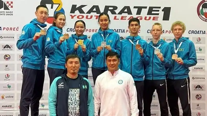 Казахстанские каратисты завоевали семь медалей в Хорватии, фото - Новости Zakon.kz от 03.07.2023 14:53