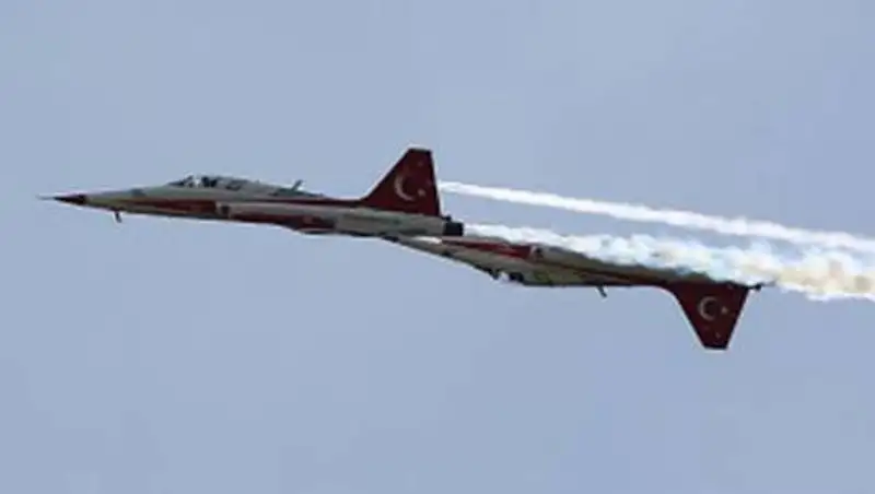 Военный истребитель NF-5 разбился в Турции