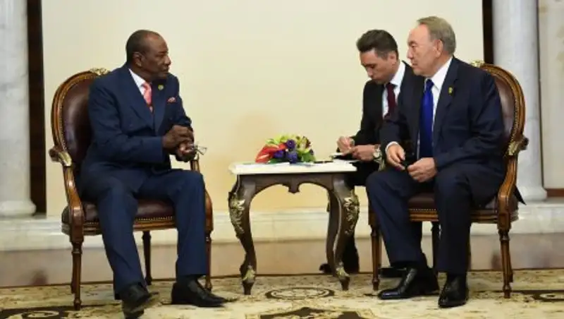 Назарбаев обсудил экономические отношения с главой Гвинеи