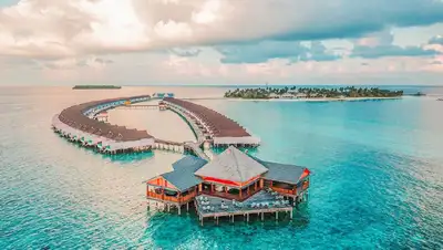 Мальдивские островы, космос, фотографии