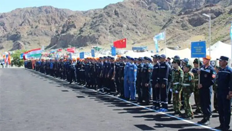 На полигоне МЧС РК проходит 19 международный сбор-семинар «Казспас-2014»