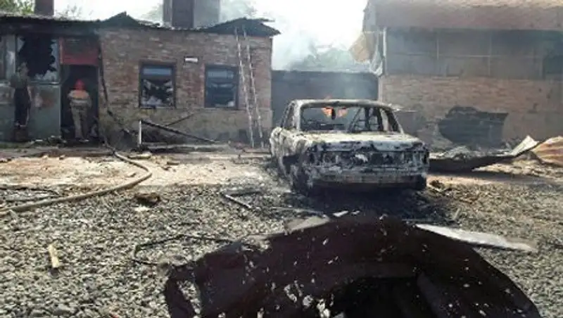 Ополчение заявило об обстреле Славянска зажигательными снарядами