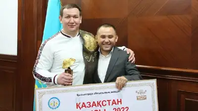 Казахша курес Чемпион КБ, фото - Новости Zakon.kz от 12.07.2022 15:35
