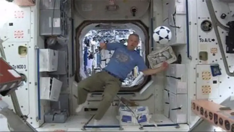 На борту МКС сыграли в футбол в преддверии чемпионата мира