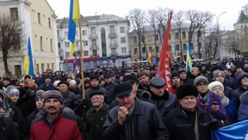 На акцию протеста в Виннице вышли пять тысяч человек