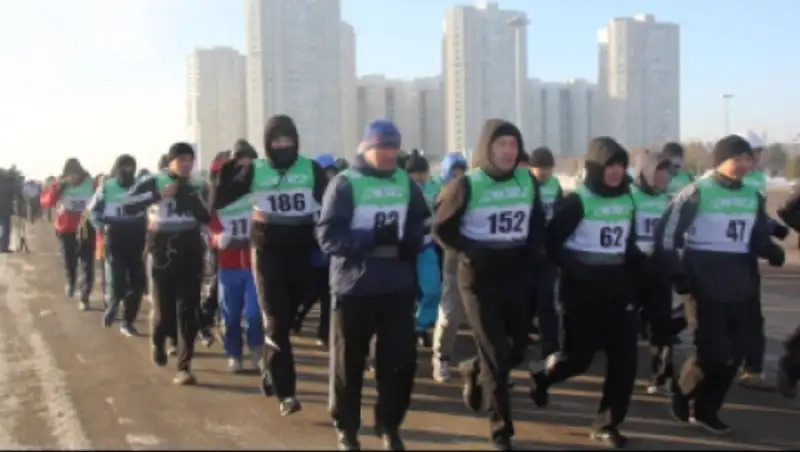 Более 200 полицейских приняли участие в забеге «Президентская миля» в Астане
