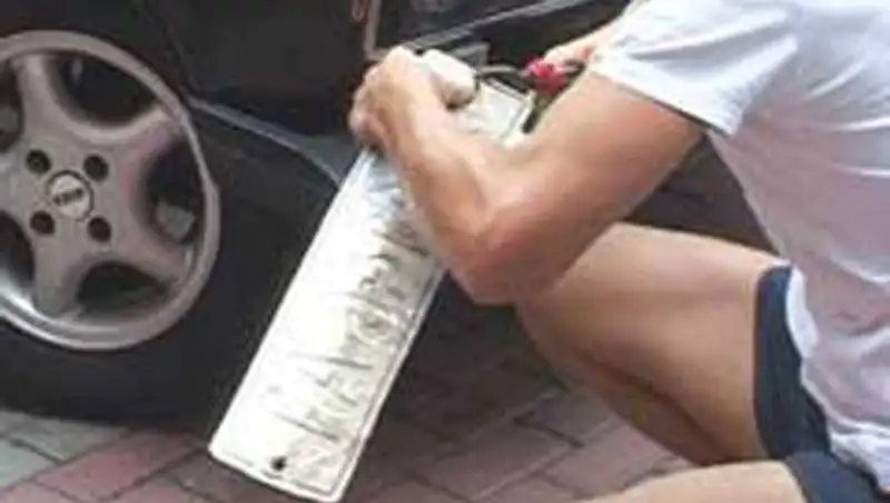 Павлодарец наказан за использование поддельных автомобильных номеров