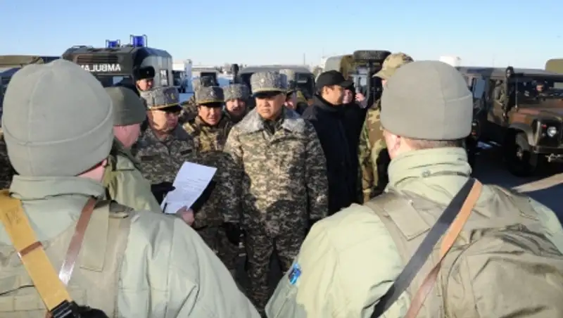 Министр обороны РК И. Тасмагамбетов провел внезапную проверку отрядов спецназа
