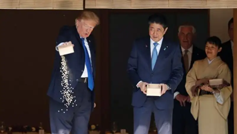Как Трамп оконфузился в Японии