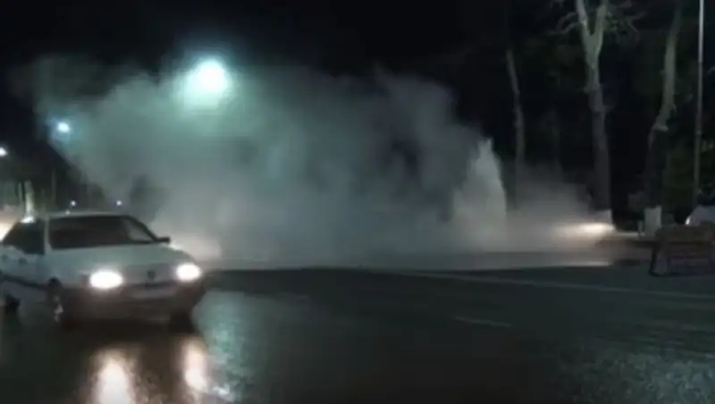 «Термальный» источник забил в центре Шымкента