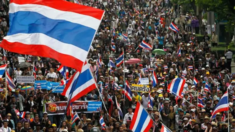 В Бангкоке проходят массовые антиправительственные протесты, фото - Новости Zakon.kz от 25.11.2013 22:55