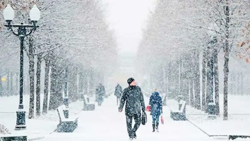 Снегопад ожидается в понедельник
