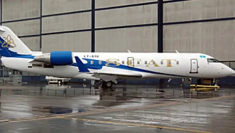 Самолёт авиакомпании SCAT выкатился на боковую полосу при посадке в Усть-Каменогорске