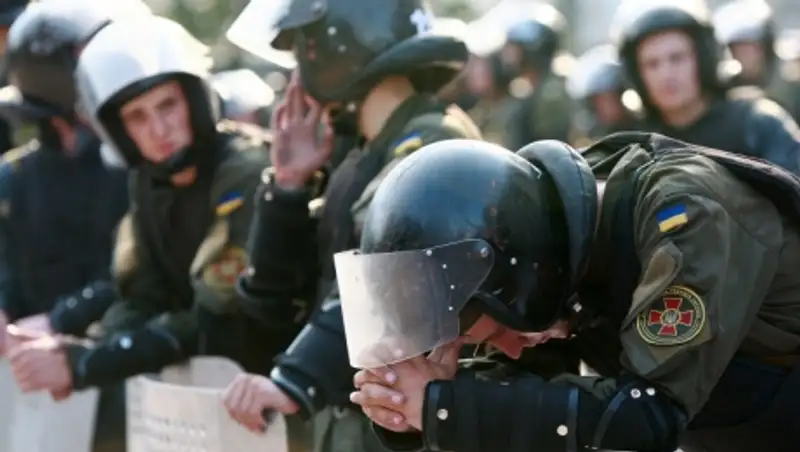 Демонстрация милиционеров в Киеве завершилась без происшествий