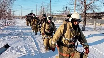 пожарные Павлодарской области, фото - Новости Zakon.kz от 11.02.2023 19:03