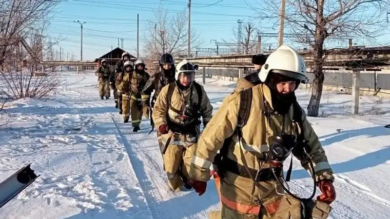 Сельская школа загорелась в Павлодарской области
