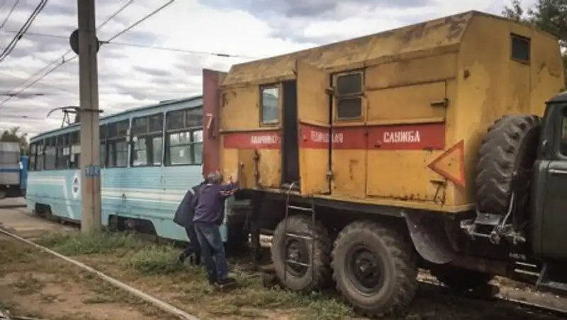 Еще один инцидент с трамваем произошел в Павлодаре