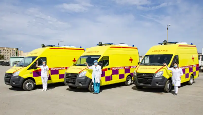 Мангистаумунайгаз подарил 3 реанимобиля городу Актау