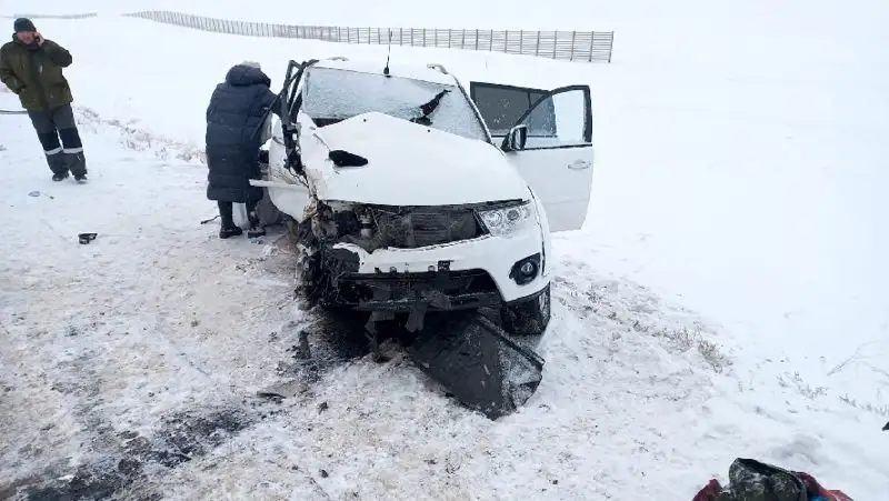 трасса Актюбинской области, фото - Новости Zakon.kz от 27.01.2022 17:55