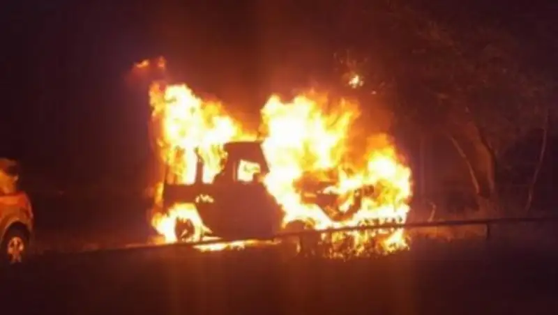 Гелендваген взорвался во дворе Актобе