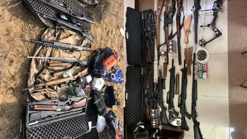 Тайник с похищенным оружием найден под Алматы