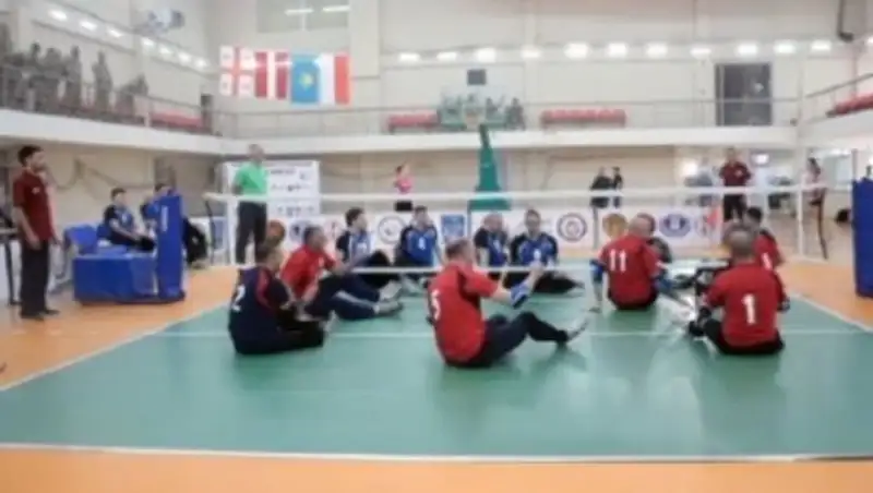 Казахстанцы заняли второе место на международном турнире по сидячему волейболу в Грузии