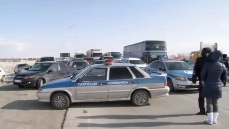 Закрыта дорога через новый перевал Кордай в Жамбылской области