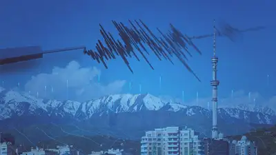 Сейсмограмма, землятресение, горы