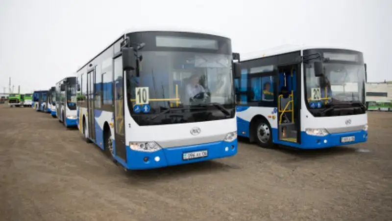 Городской автопарк Атырау пополнили 10 новых автобусов