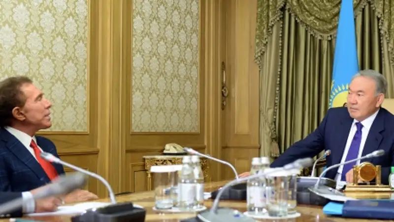 Назарбаев и глава компании «Wynn Resorts» обсудили вопросы развития туристической отрасли в РК