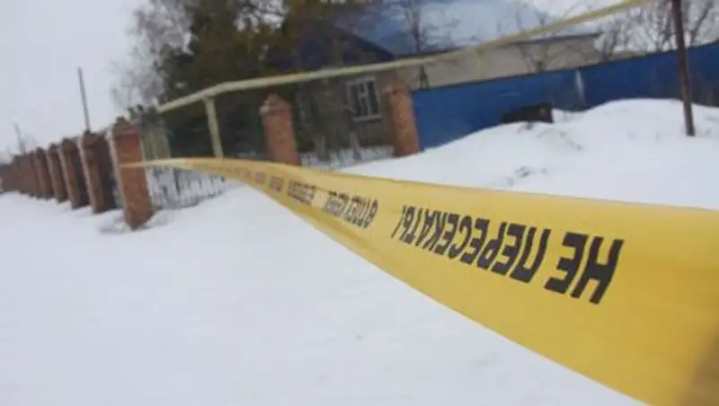 Фотоотчет с места убийства Виталия Каркула в поселке Переметное