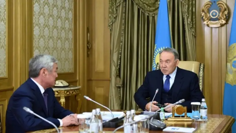 Н. Назарбаев встретился с акимами Акмолинской и Актюбинской областей