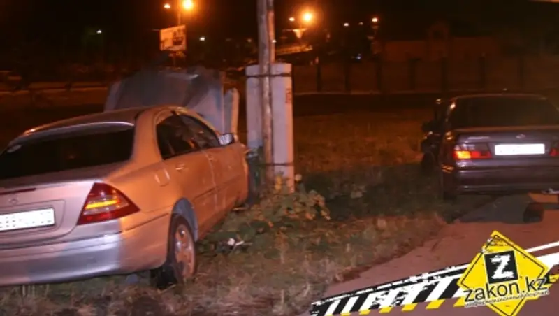 Газовым ЧП едва не обернулось ДТП на одной из улиц Алматы