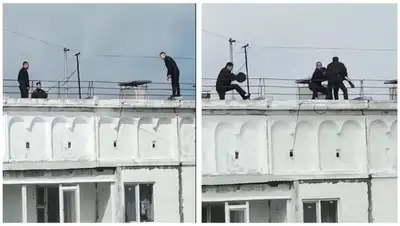 Пытался спрыгнуть с крыши, фото - Новости Zakon.kz от 22.05.2022 21:41
