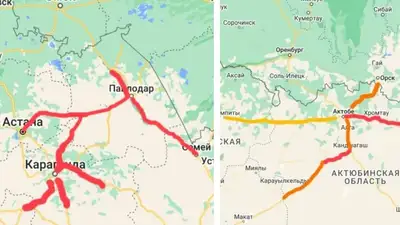 закрытые дороги, фото - Новости Zakon.kz от 15.04.2023 21:37