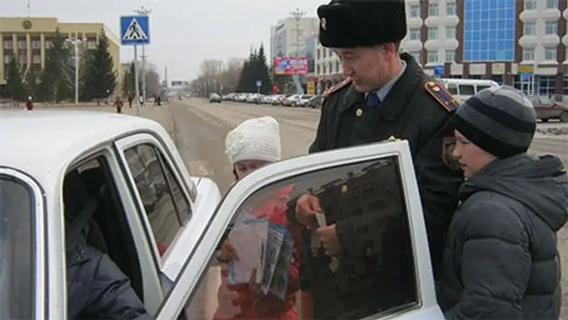 В Акмолинской области прошли необычные акции для водителей