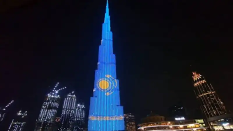 Поздравление Казахстана на фасаде Бурдж Халифа 16 декабря было бесплатным — МИД
